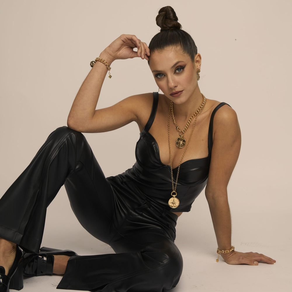 
                  
                    Load image into Gallery viewer, Compass Necklace (Double sided)
                  
                